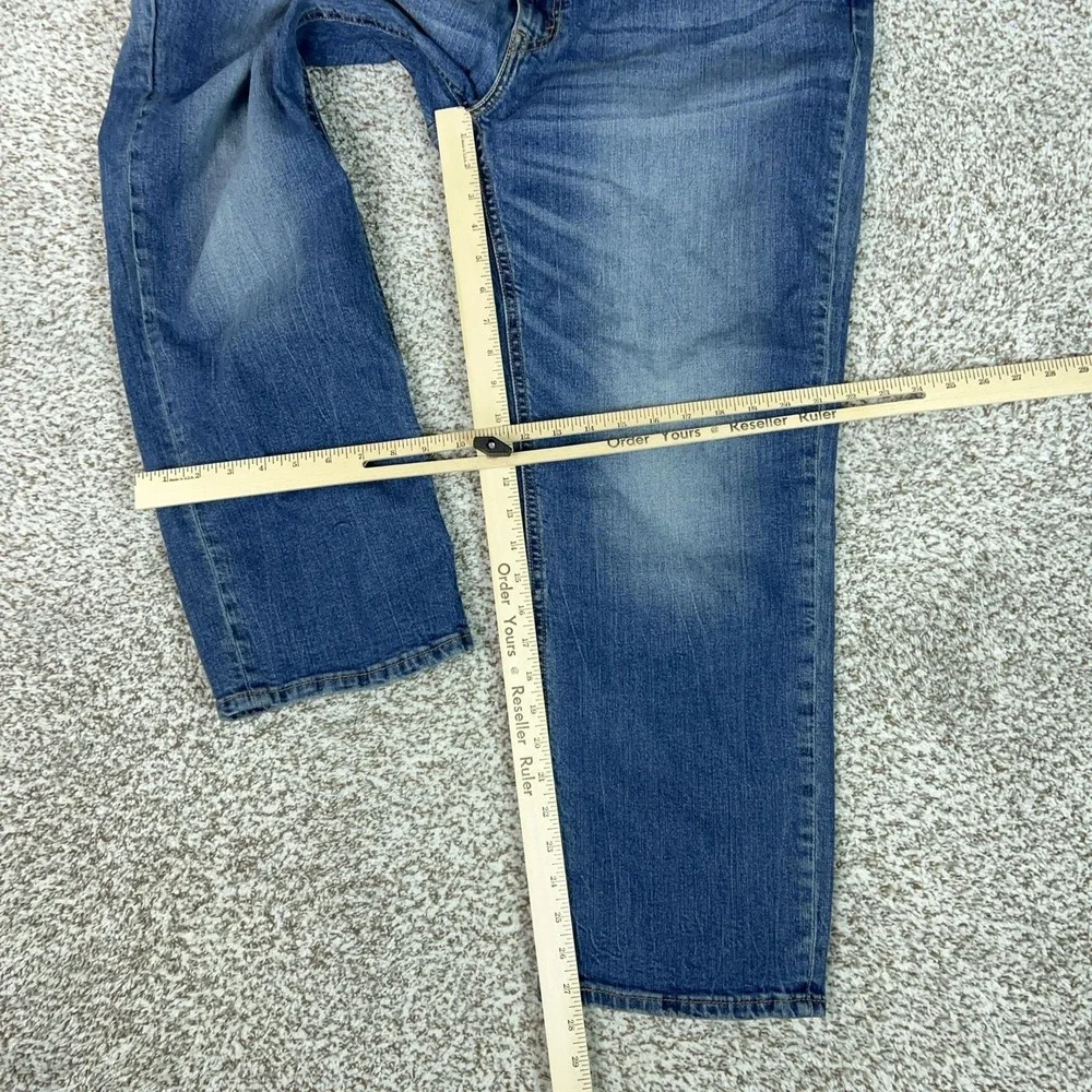 Levis 547 Jeans Mens 42x30 Blue Relaxed Bootcut Stretch Denim Workwear Casual